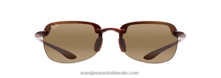 Sandy Beach Asian Fit Polarized Rimless Sunglasses Maui Jim TVVRT447 Tortoise/HCL Bronze