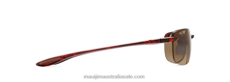 Sandy Beach Asian Fit Polarized Rimless Sunglasses Maui Jim TVVRT447 Tortoise/HCL Bronze