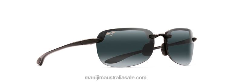 Sandy Beach Polarized Rimless Sunglasses Maui Jim TVVRT431 Gloss Black/Neutral Grey