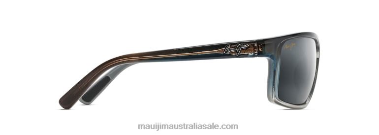 Byron Bay Polarized Wrap Sunglasses Maui Jim TVVRT416 Marlin/Neutral Grey