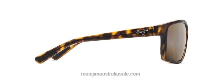 Byron Bay Polarized Wrap Sunglasses Maui Jim TVVRT417 Matte Tortoise/HCL Bronze