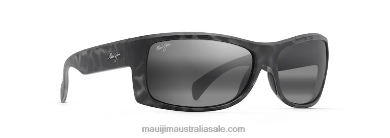 Equator Polarized Wrap Sunglasses Maui Jim TVVRT112 Grey Tortoise/Neutral Grey