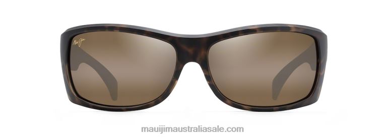 Equator Polarized Wrap Sunglasses Maui Jim TVVRT114 Caramel Tortoise/HCL Bronze