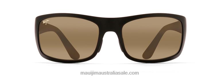 Haleakala Polarized Wrap Sunglasses Maui Jim TVVRT429 Matte Black/HCL Bronze
