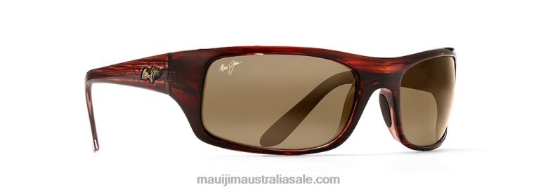 Peahi Polarized Wrap Sunglasses Maui Jim TVVRT273 Tortoise/HCL Bronze