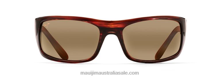 Peahi Polarized Wrap Sunglasses Maui Jim TVVRT273 Tortoise/HCL Bronze