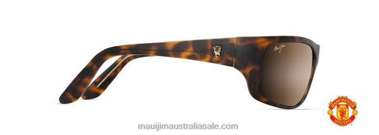 Peahi Polarized Wrap Sunglasses Maui Jim TVVRT274 Matte Tortoise/HCL Bronze