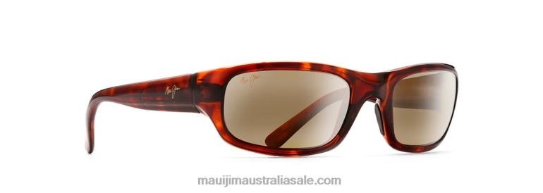 Stingray Polarized Wrap Sunglasses Maui Jim TVVRT393 Tortoise/HCL Bronze