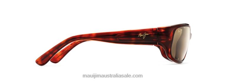 Stingray Polarized Wrap Sunglasses Maui Jim TVVRT393 Tortoise/HCL Bronze